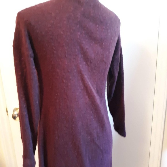Burgandy Duster Open Sweater Size Small - Picture 5 of 8